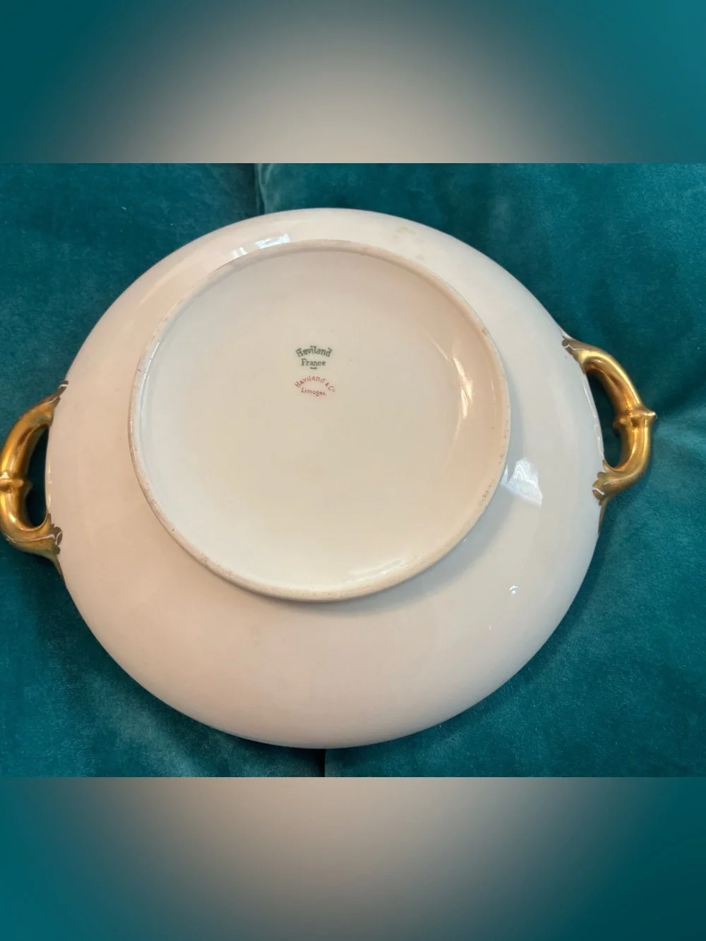 Vintage Haviland Limoges Schleiger 576 Round Covered Vegetable Dish